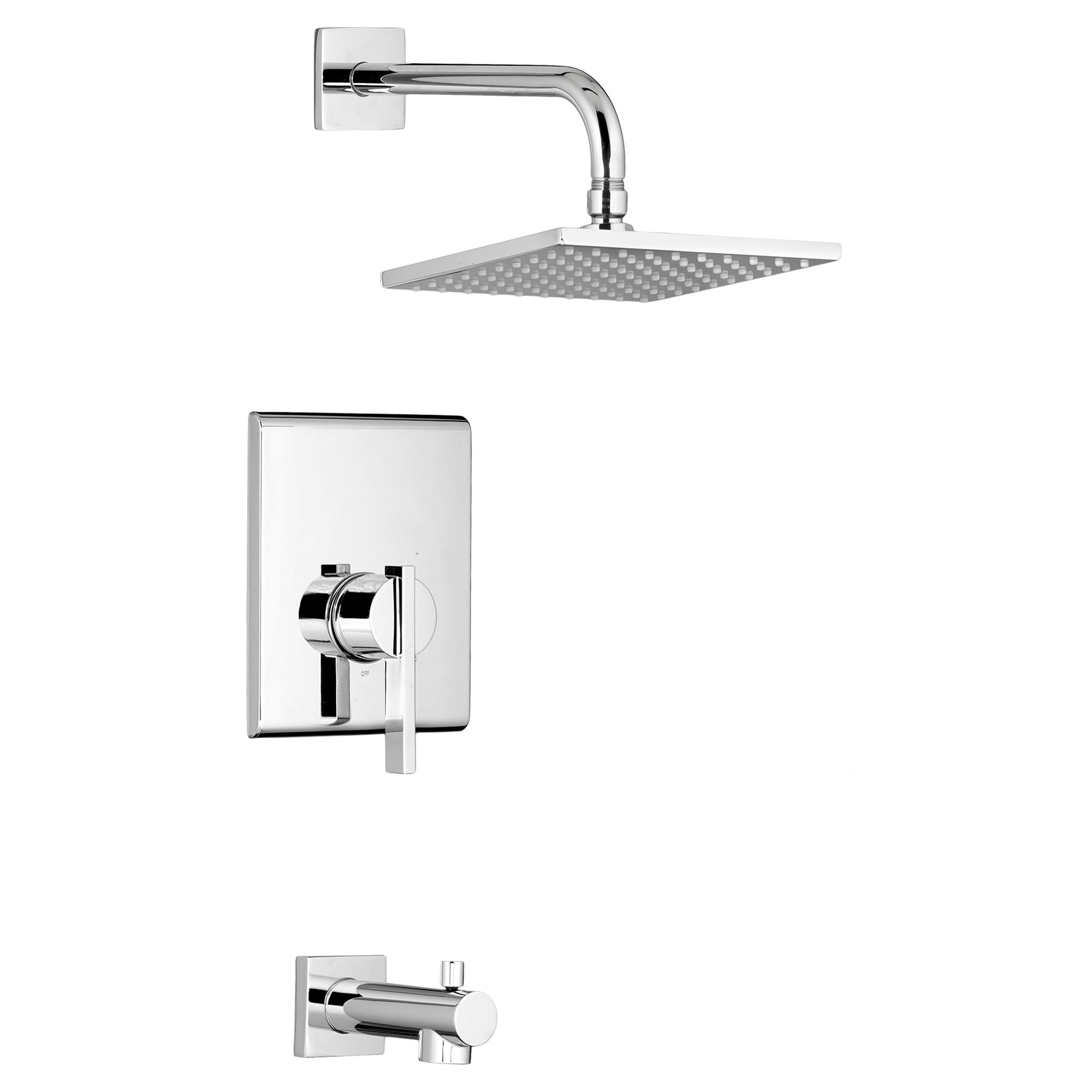 Times Square 25 GPM Tub and Shower Trim Kit with FloWise Showerhead and Lever Handle CHROME